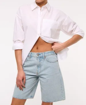 NWT Abercrombie & Fitch Mid Rise Jort | Size: 32 thumbnail 1