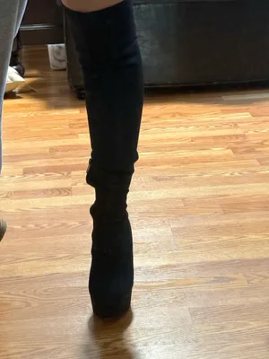 Dolls Kill Black Thigh-High Boots thumbnail 7