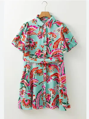 Boutique NWOT Flirty Dreamer Jade Satin Mini Dress Sz M thumbnail 6