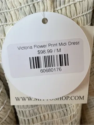 Mittoshop Victoria Flower print midi Dress NWT thumbnail 12