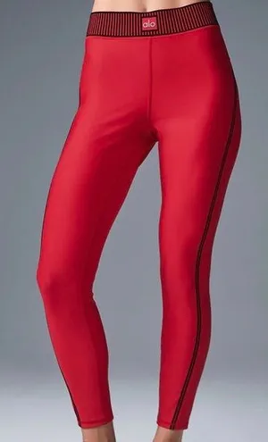 Alo Yoga Airlift High-Waist 7/8 Line Up Legging Bold Red S thumbnail 1