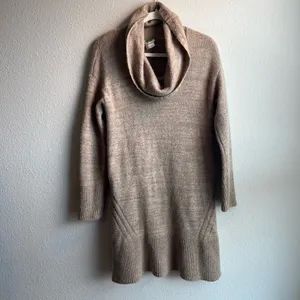 Anthropologie Cowl Neck Sonoran Sweater Dress Wool Blend Small thumbnail 2
