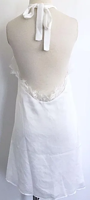 Honey Punch Halter Lace White Dress thumbnail 3