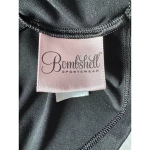 Bombshell Sportswear Strappy Back Crop Tank Top Black Women's Size Medium thumbnail 8