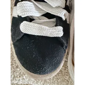 Adidas Campus Black Suede Sneakers Chunky Laces Women’s 6.5 thumbnail 8