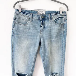 Free People Destroyed Skinny Jean Sitka thumbnail 3