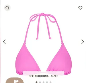 SKIMS signature swim bikini top in taffy. sold out on website! NWT! thumbnail 2
