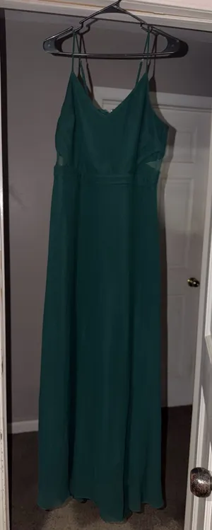 Birdy Grey Chiffon Bridesmaid Dress Emerald thumbnail 1