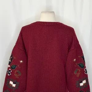 Vintage Studio MICHELLE STUART Wool Blend Geometric Sweater Hand Knit Small thumbnail 8