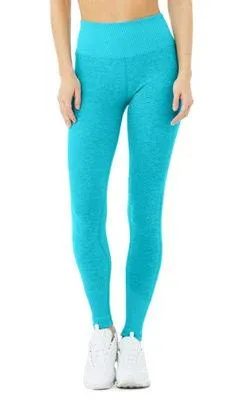 Alo Yoga Alosoft Bright Blue Athletic Leggings Size XS thumbnail 1