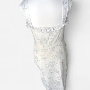 Cider midi floral dress white thumbnail 4