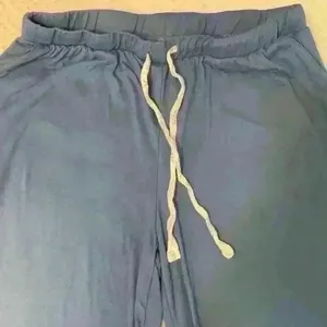 Blue Hurley sz L pajama pant comfy cozy coastal grandma drawstring bridesmaid thumbnail 2