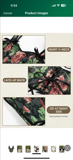 Scarlett darkness corset top thumbnail 4