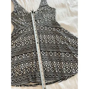 Express Black White Skater Dress Shorts Skort Aztec Geometric Boho Festival Y2K thumbnail 8