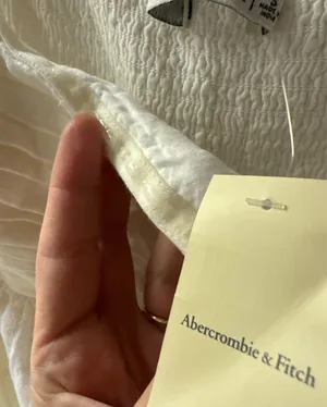 Abercrombie Dress White Mini Linen thumbnail 10