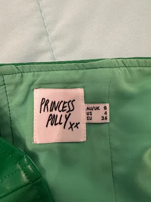 Princess Polly Jessica PU Bustier Top Green thumbnail 5