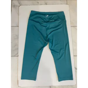 Gymshark Training High Waisted‎ Cropped Capri Leggings Teal Blue XXL B1A1U thumbnail 12