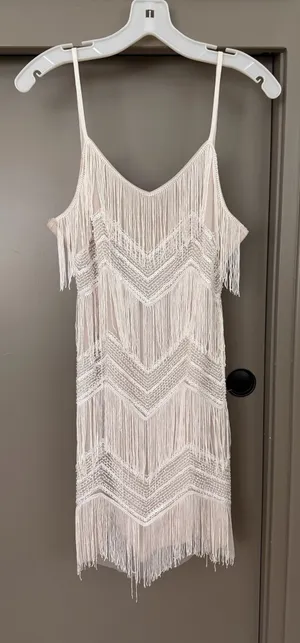 Lulus fringe dress thumbnail 1
