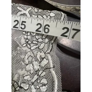 Bronx & Banco White Lace Floral Illusion Midi Dress Fits S Ethereal Elegance thumbnail 9