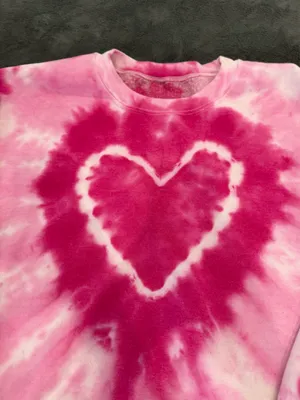 Urban Outfitters Renewal Remade Heart Tie-Dye Sweatshirt thumbnail 2