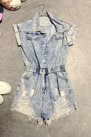 Denim romper Blue Size XS thumbnail 1