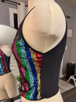 Miley + Molly Sequin Halter Top thumbnail 4