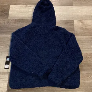 NFL New! Chicago Bears womens navy blue sherpa hoodie size L thumbnail 8