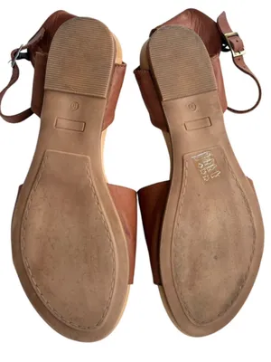 EUC Miz Mooz Leather Antony Sandals Brown Size 10 thumbnail 9