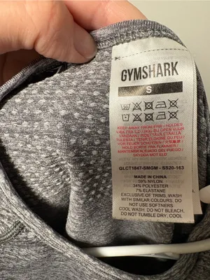 Gymshark Grey Seamless Long-Sleeve Crop Top thumbnail 6
