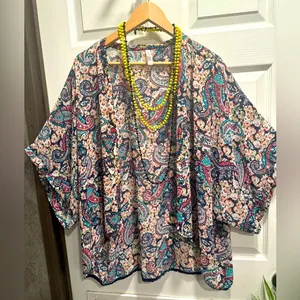Xhilaration Kimono Floral Print for Women Size XL thumbnail 2