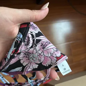 Lululemon Free to Be Wild Floral Strappy Sports Bra thumbnail 2
