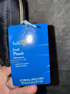 Hello Hobby Small Pouch Black 4.75in x 2in x 5in thumbnail 7