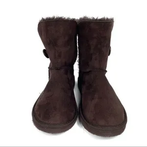 Bumper Brown Faux Suede & Fur Boots Size 7 thumbnail 4