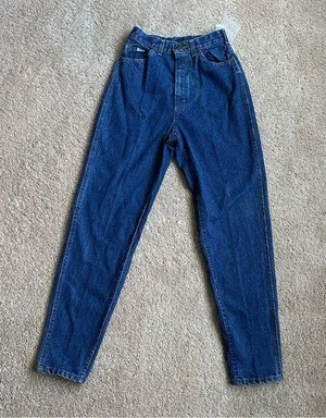 NWT Vintage Lee Relaxed Rider Blue Jeans thumbnail 1