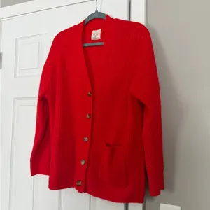 Billabong Red Button Down Sweater Cardigan Holidays Christmas thumbnail 7