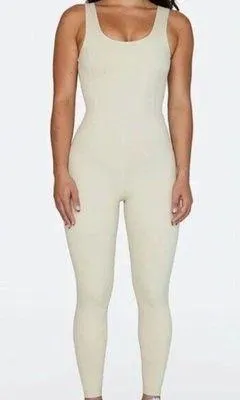Set Active Sportbody Jumpsuit Oat Milk thumbnail 1