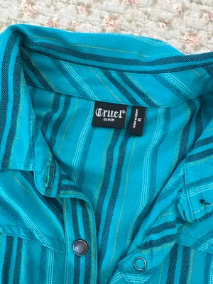 Cruel Girl Pearl Snap Western Shirt thumbnail 2