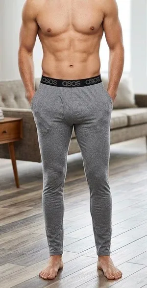 ASOS DESIGN Men’s Gray Lounge Joggers - Size Small thumbnail 1