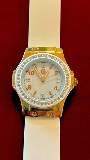 Vintage White Gossip Ladies Watch with Diamond Accents thumbnail 1