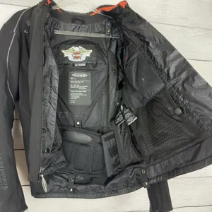 Harley-Davidson‎ Womens FXRG Padded Riding Jacket Black Medium 98366-05VW Biker thumbnail 7