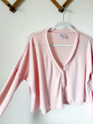 Urban Outfitters Cropped Soft Button Top thumbnail 2