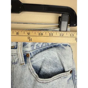 Abercrombie & Fitch Ultra High Rise Crop Wide Leg Jeans Women’s 0R/25 Frayed Hem thumbnail 9