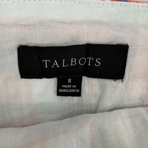 Talbots Patchwork Cotton Madras Plaid Mini Skirt Pink Green Colorful Size 8 thumbnail 4