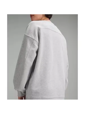 Lululemon Perfectly Oversized Crew Sweatshirt Women's Black thumbnail 6