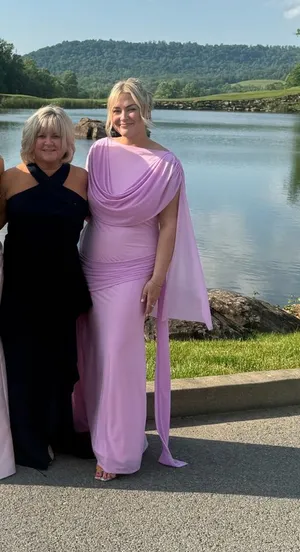 ASOS Pink Dress Maxi thumbnail 1