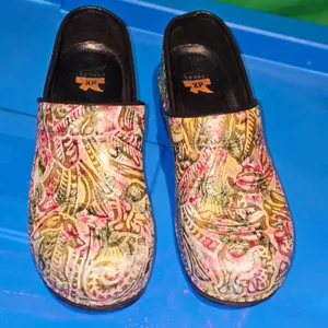 Dansko XP Womens Yellow Floral Professional Nursing Clogs Shoes 41 10.5 -‎ 11 thumbnail 3