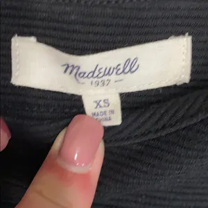 Madewell Striped Career‎ Ponte colorblock shirt Top blouse XS office casual thumbnail 11