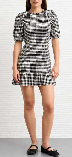AE Puff Sleeve Smocked Mini Dress thumbnail 1