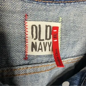 Old Navy‎ distressed jean jacket size XXL thumbnail 2