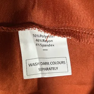 Sampeel Womens Long Sleeve Crew Neck T-Shirt Dress Rust Orange Side‎ Slit Large thumbnail 4